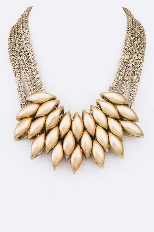 Iconic Mesh Chain Statement Necklace