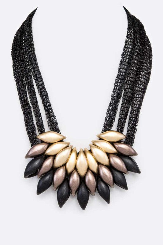 Iconic Mesh Chain Statement Necklace