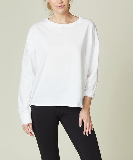 COTTON OVERSIZED LONG SLEEVE T