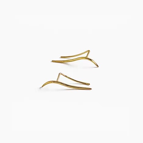 14K Gold Simple Line Earring