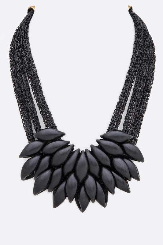 Iconic Mesh Chain Statement Necklace