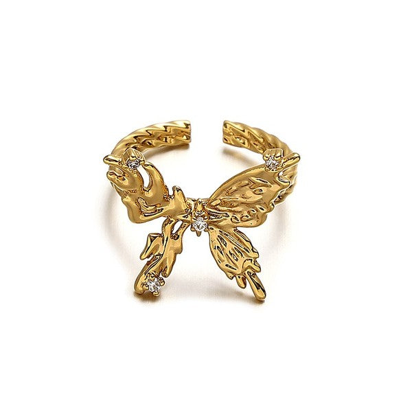 Butterfly Retro Adjustable Ring