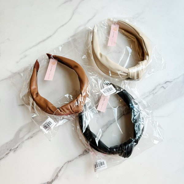 Leather Better Knotted Headband