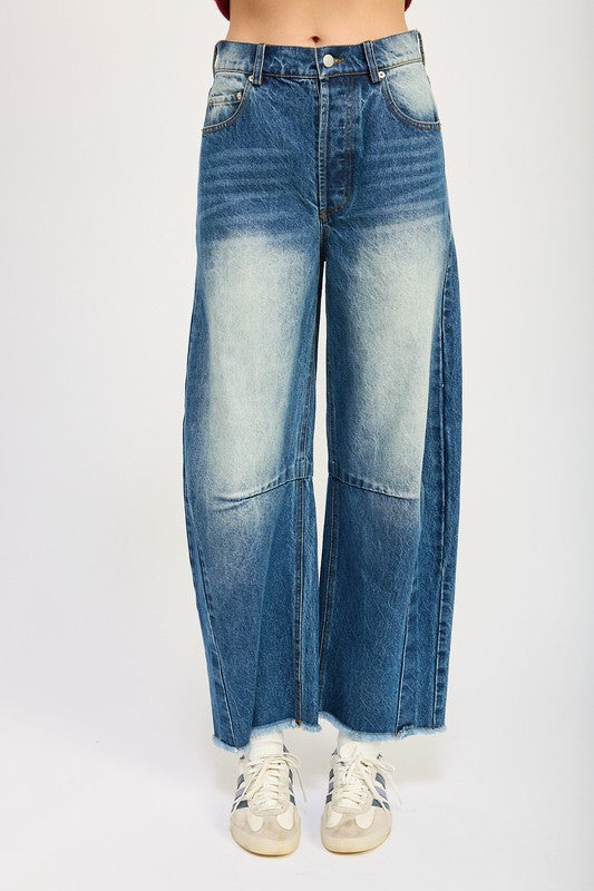 MEDIUM WASH HORSESHOE JEANS