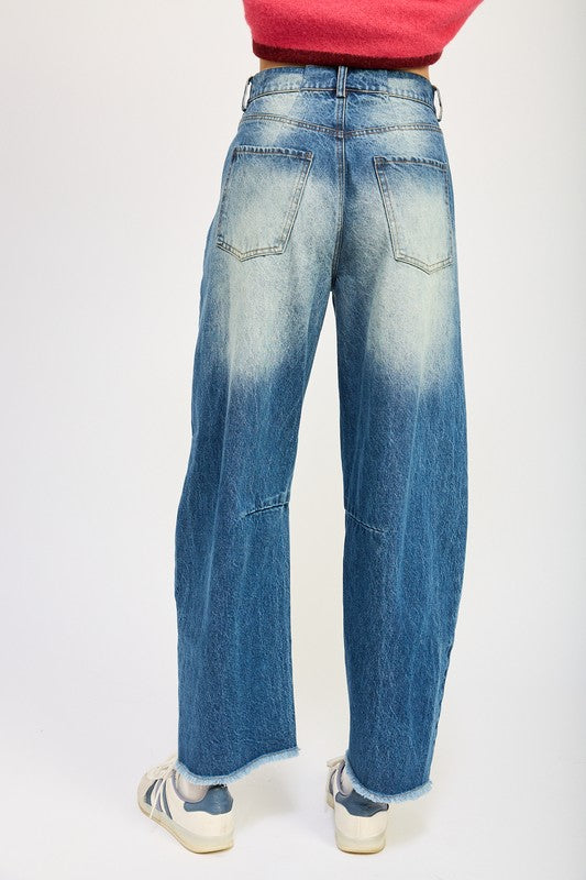 MEDIUM WASH HORSESHOE JEANS