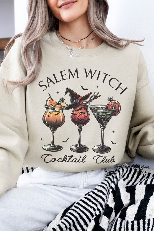 Salem Witch Cocktail Club Halloween Sweatshirt