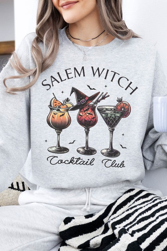 Salem Witch Cocktail Club Halloween Sweatshirt