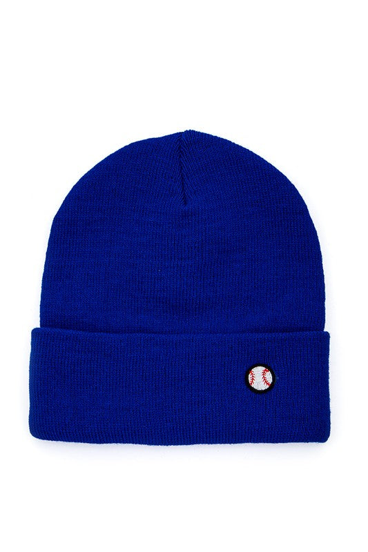 Baseball Patch Unisex Winter Beanie