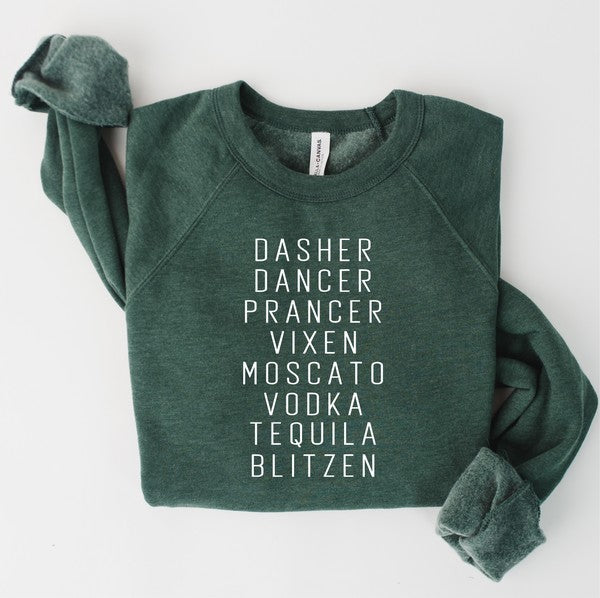 Dasher Dancer Vixen Moscato Premium Sweatshirt