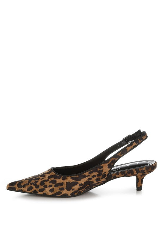 Jahzara Slingback Kitten Heel Sandals