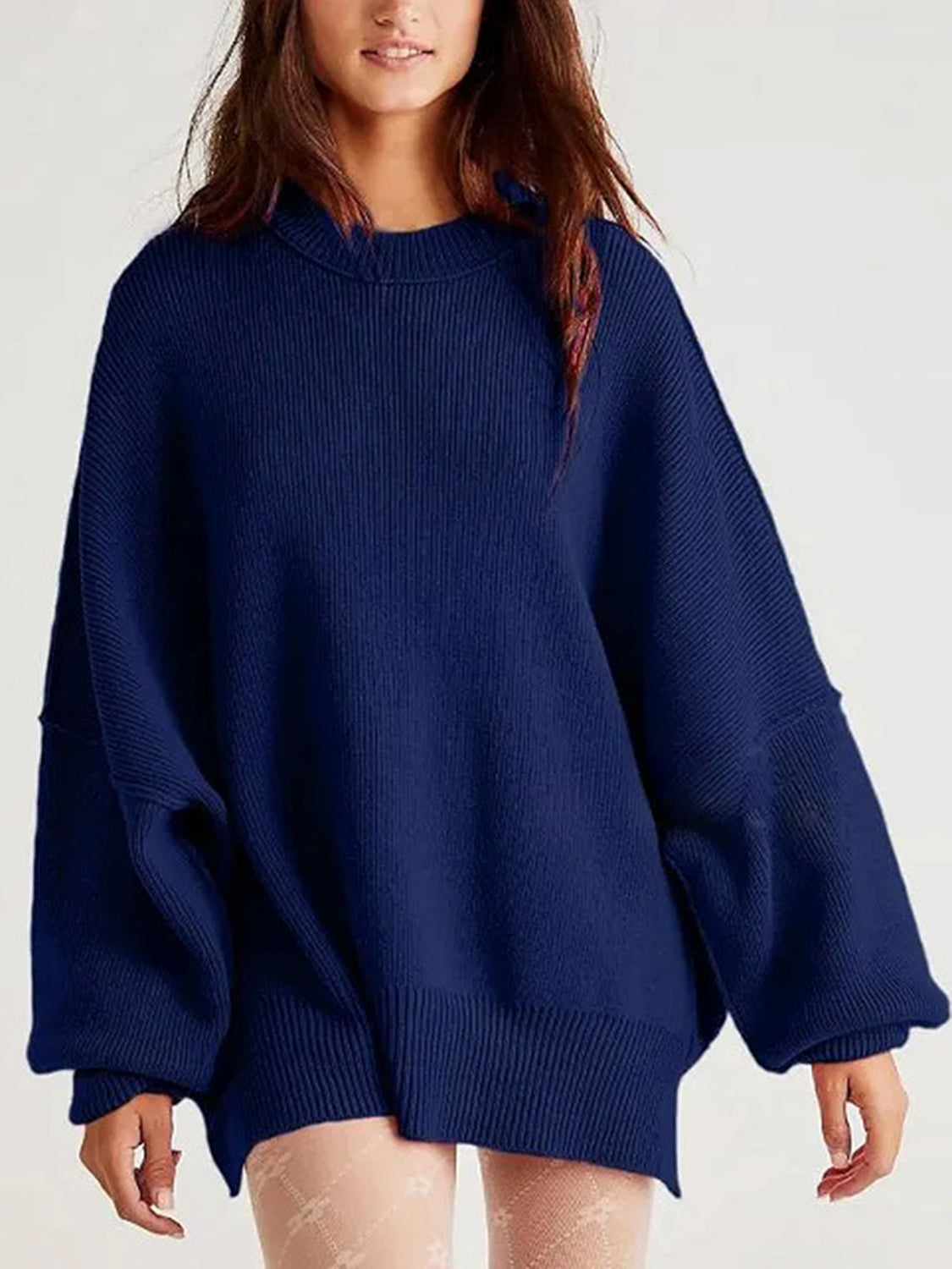 Round Neck Long Sleeve Sweater